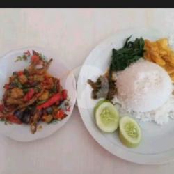 Nasi Teri Terong Balado