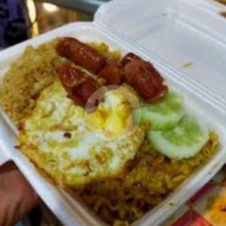 Nasi Mie Geprek Komplit