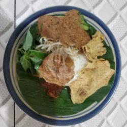 Nasi Pecel   Perkedel   Peyek