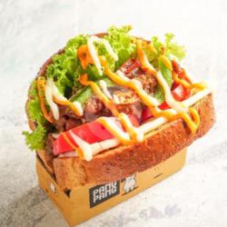 Spicy Beef Gyudon Teriyaki Toast