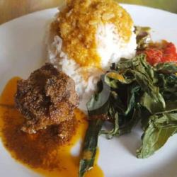 Nasi Ramas Rendang Daging