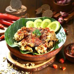 Ayam Geprek Tanpa Nasi Sambel Terasi Free Tahu Tempe  Lalapan