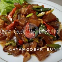 Oseng Cecek Sapi Lombok Ijo