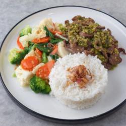 Nasi Sapi Cabe Ijo