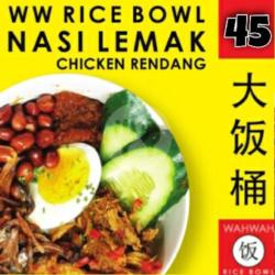 Nasi Lemak Chicken Rendang Rice Bowl