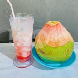 Es Kelapa Segar (syirup Fruitpunch)