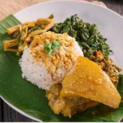 Nasi Padang Kikil   Tempe