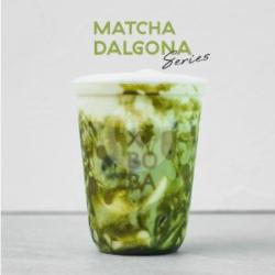 Signature Matcha Dalgona With Hokkaido Milk Pudding