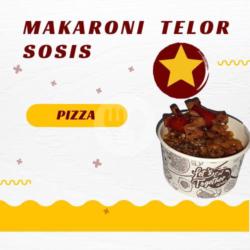 Makaroni Telor Sosis (pizza)