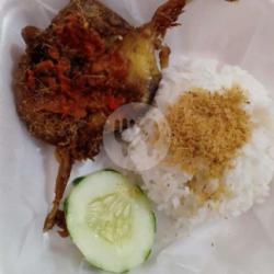 Nasi Burung Puyuh Geprek