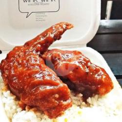 Nasi   Wings Bbq (2 Pcs)