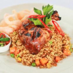 Nasi Goreng Bbq Chicken Leg