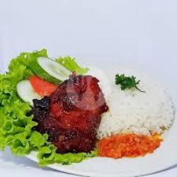 Nasi Ayam Bakar Paha Atas/bawa   2tahu