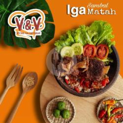 Iga Bakar Sambal Matah   Nasi