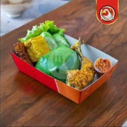 Paket Nasi Timbel Ayam Serundeng Komplit