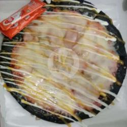 Pizza Black Mozarella