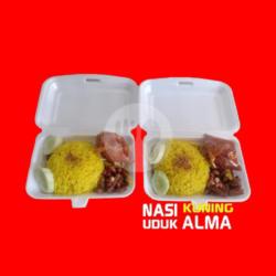 Nasi Kuning Telur Balado