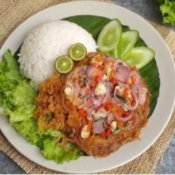 Nasi Telor Crispy Sambal Matah