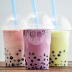 Milky Vannila Blue Boba