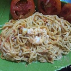 Mie Goreng Tomat Udang Telur