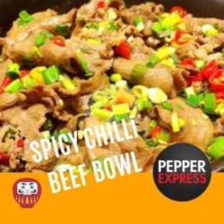 Spicy Chilli Garlic Beef Rice