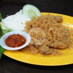 Ayam Penyet Kriuk   Nasi