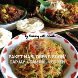 Nasi   Oseng Soun/capjay   Sambal   Ayam   Es Teh