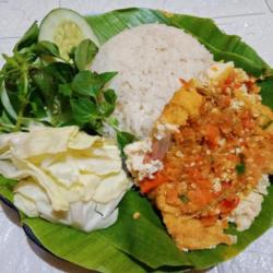 Nasi Tahu Tempe Penyet Sambel Bledek