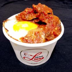 Jengkol Balado Telur Ceplok