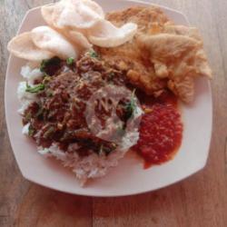 Nasi Pecel Telur Tempe