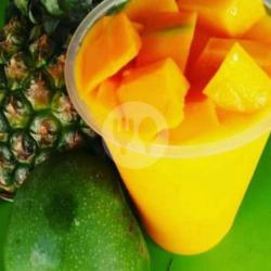 Juice Nanas Mix Mangga Toping Mangga