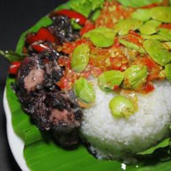 Sego Sambel Cumi Pete Spesial