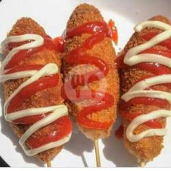 Corn Dogs Sosis With Mozza(1biji) Es Cao Ori/es Tape Singkong Ori/es Milky Aneka Rasa Jelly(anggur, Strawbery,kelapa Muda,sweat Orange,sirsak