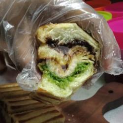 Roti Bakat Atau Kukus Coklat - Greentea