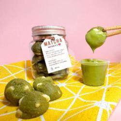 Matcha Cookies In Jar