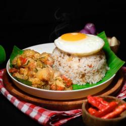 Nasi Oseng Jando Matah   Telur