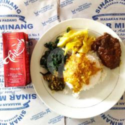 Nasi Rendang Teh Botol Kotak