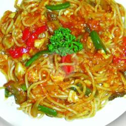 Spaghetti Black Pepper Chicken