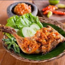 Ayam Gepuk Sambal Setan Tanpa Nasi