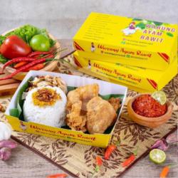 Nasi Putih   Kulit Goreng Crispy