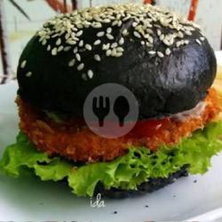 Burger Black Chiken Crispy