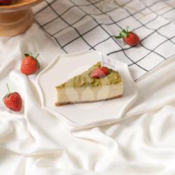 Matcha Cheesecake Slice