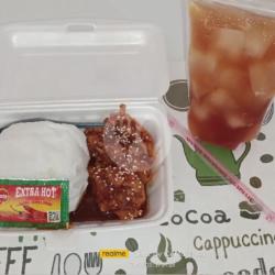 Paket Nasi Spicy Chicken Wings