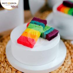 Rainbow Cake Slice