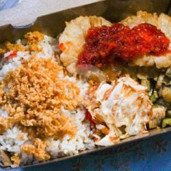 Nasi Liwet Jamur Crispy Sambal Bajak