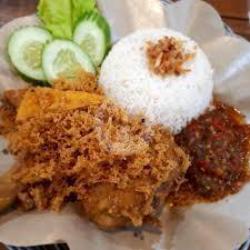 Ayam Penyet Crispy   Nasi