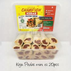 Kebab Frozen Sapi Keju Pedas Mini 20 Pcs