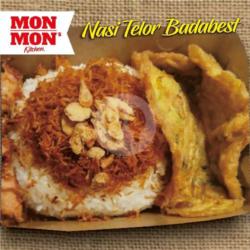 Nasi Telor Dadar Serundeng Sambal Bawang Badabest!