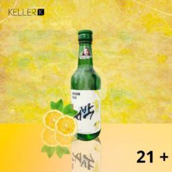 [ 21] Soju Daebak Lemon - Premium Soju - 360 Ml