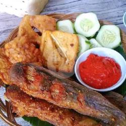 Nasi Ikan Lele Goreng Komplit